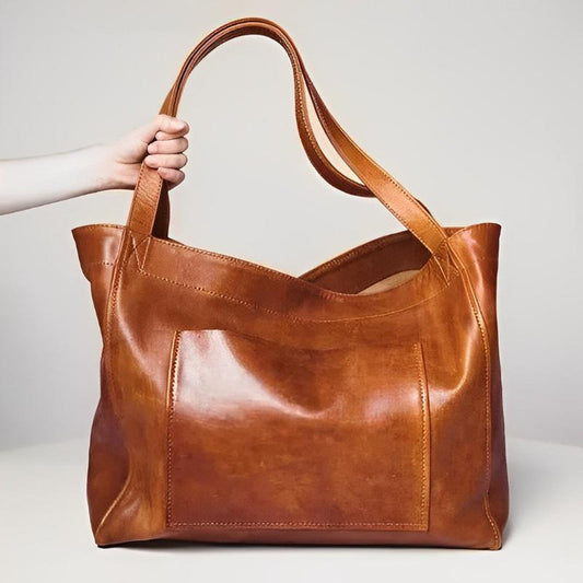 Bolso retro de cuero de alta calidad, cómodo y atemporalmente elegante