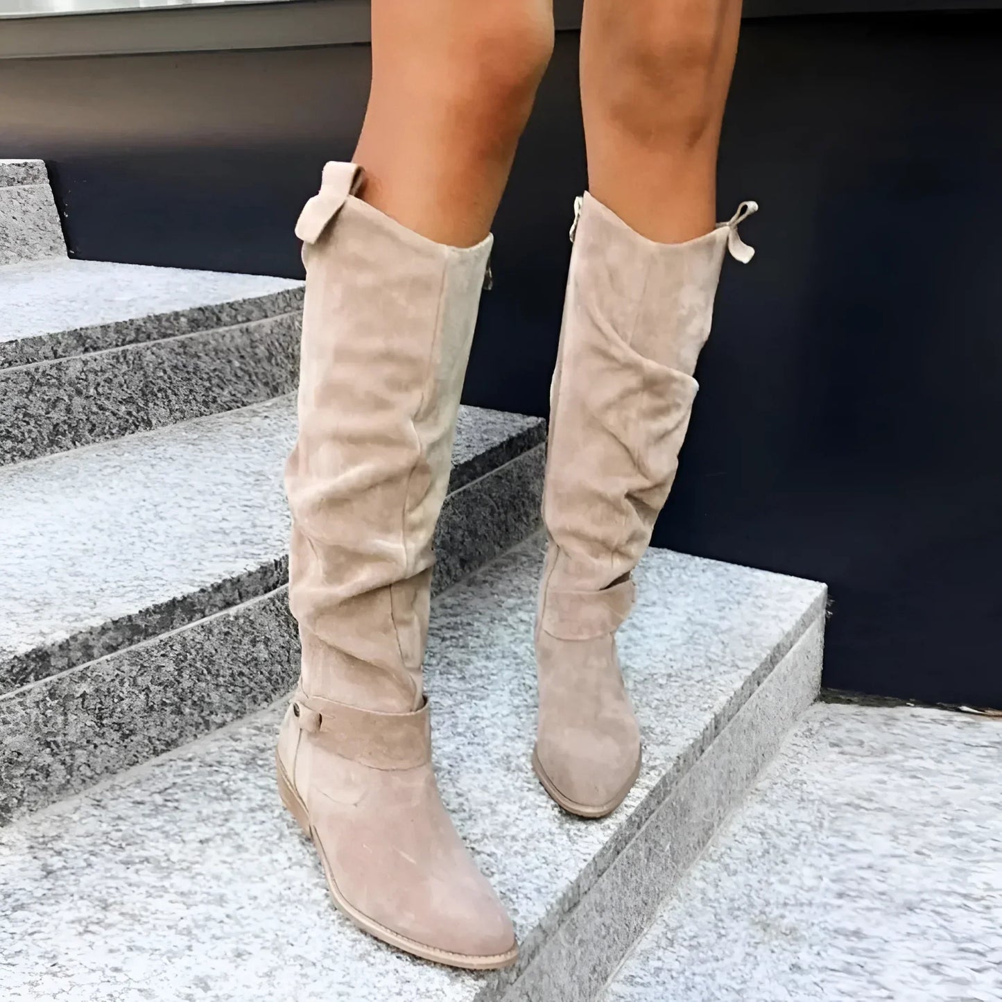 Cassidy | Botas largas de ante elegantes