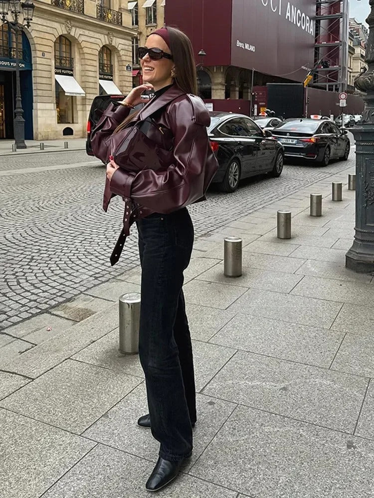 Linde | Chaqueta de cuero con estilo