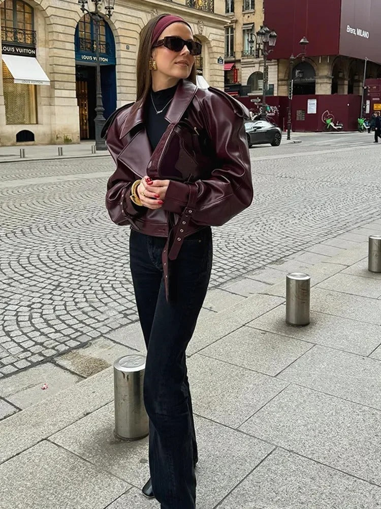 Linde | Chaqueta de cuero con estilo