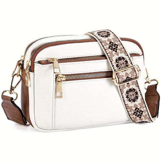 Leila | Elegante bolsa de hombro de cuero de alta calidad, cómoda y atemporal