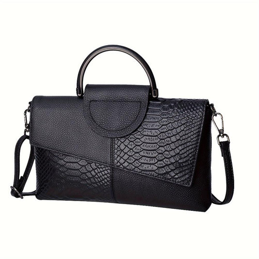 Cassandra | Bolso de lujo con estampado de cocodrilo, cómodo y elegante