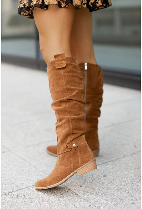 Cassidy | Botas largas de ante elegantes