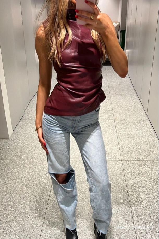 Cara | Blusa Burdeos