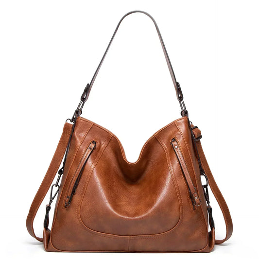 Elegante bolsa de cuero de alta calidad, cómoda y atemporal.