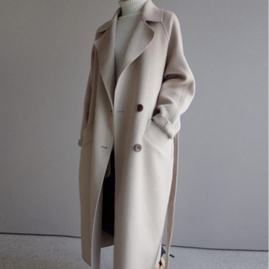 Celeste | Elegante Abrigo Largo de Lana