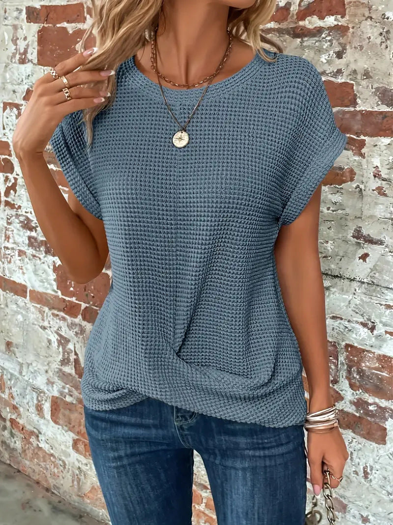 Ellis™ | Blusa elegante con cuello redondo