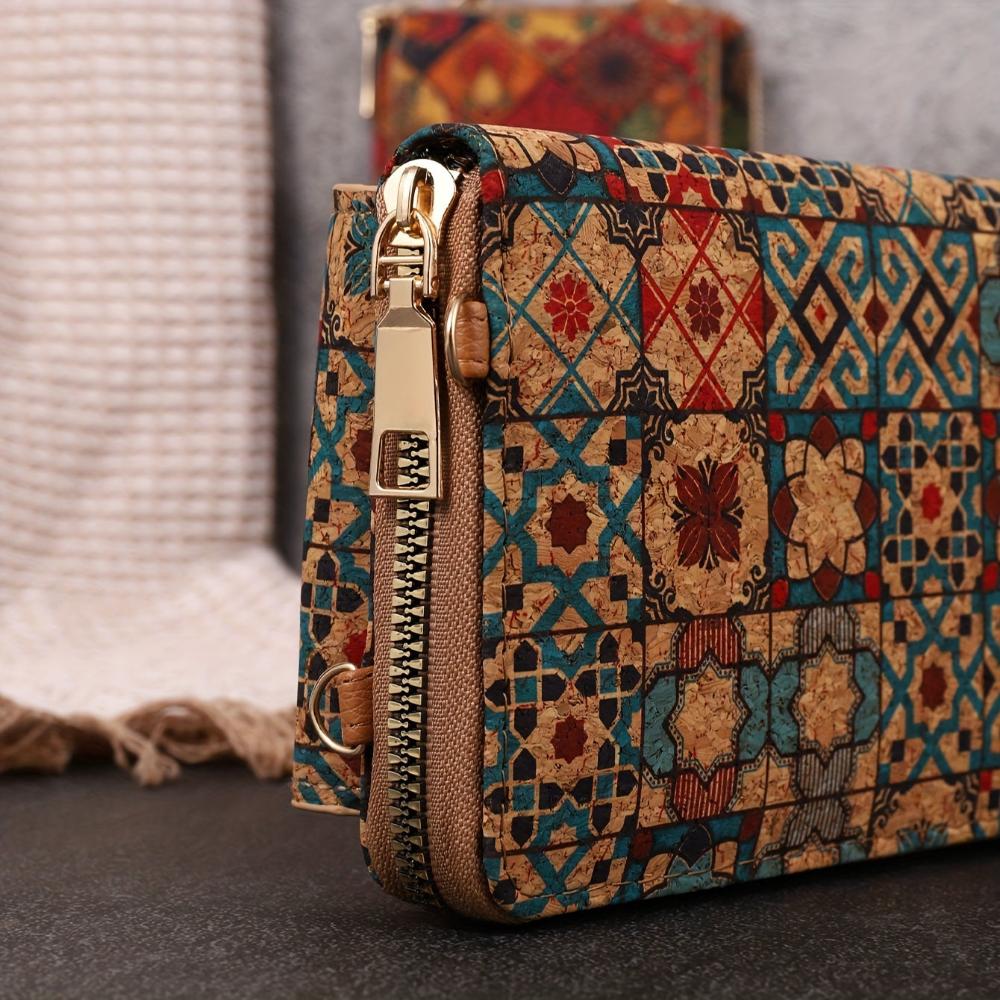 Bolso de hombro boho con flores de algodón, cómodo y elegantemente atemporal
