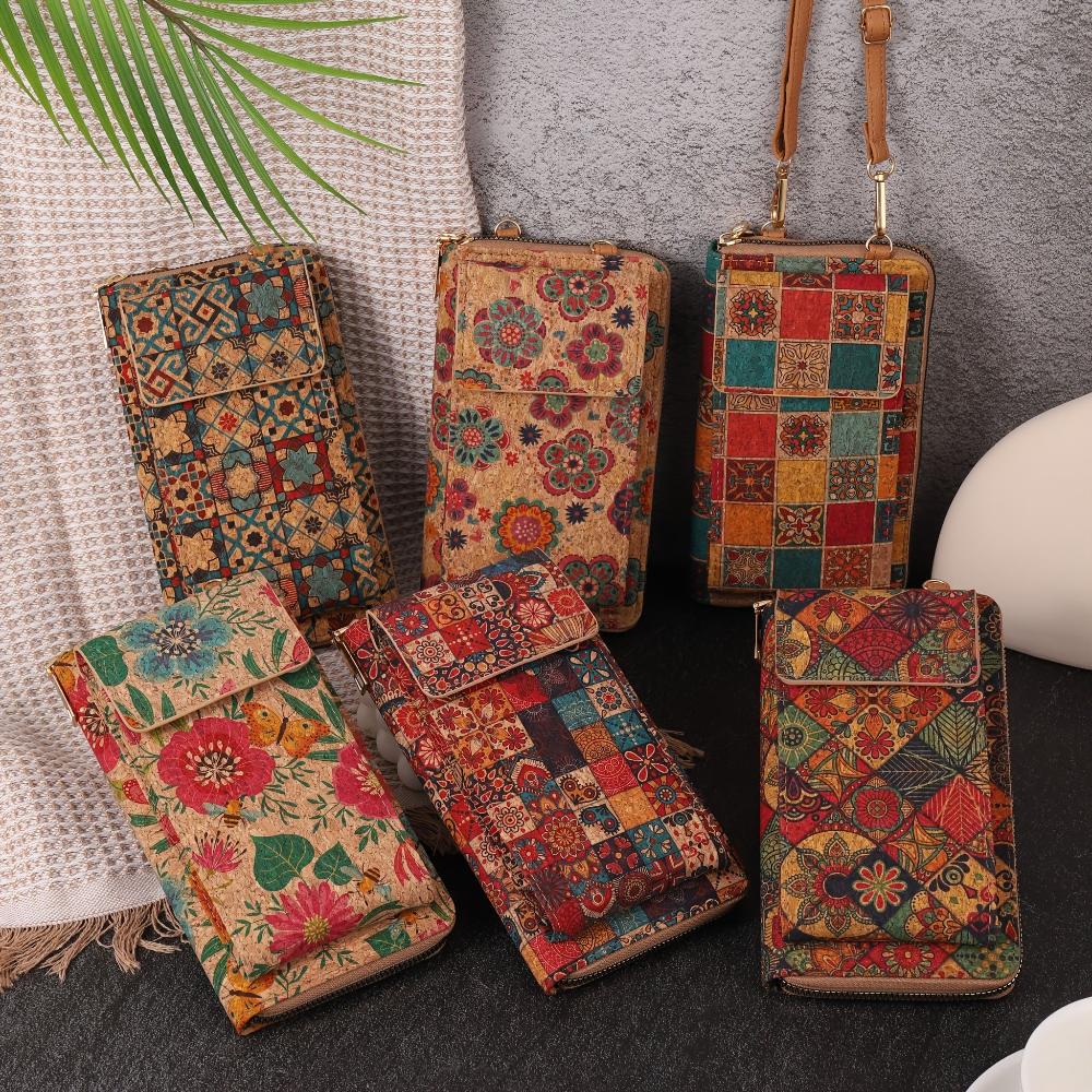 Bolso de hombro boho con flores de algodón, cómodo y elegantemente atemporal