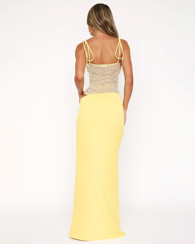 JACQUELINE | Vestido maxi de malla