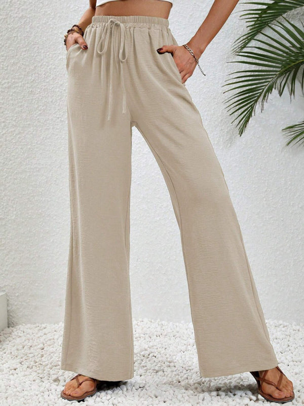 Marloes | Pantalón ancho cómodo con cintura elástica