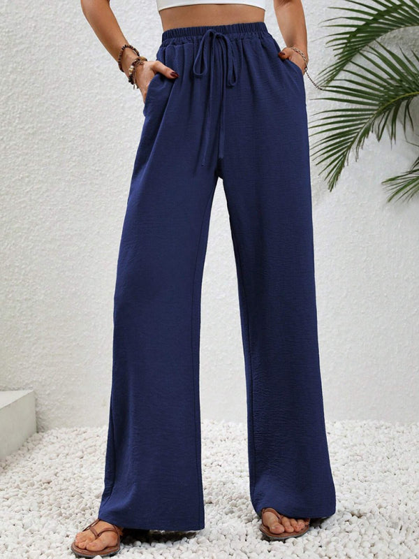 Marloes | Pantalón ancho cómodo con cintura elástica
