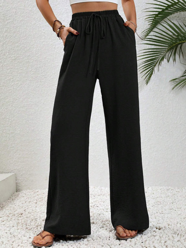 Marloes | Pantalón ancho cómodo con cintura elástica