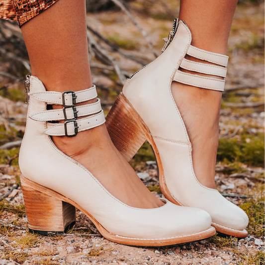 Nola™ | Sandalia de Cuero Minimalista