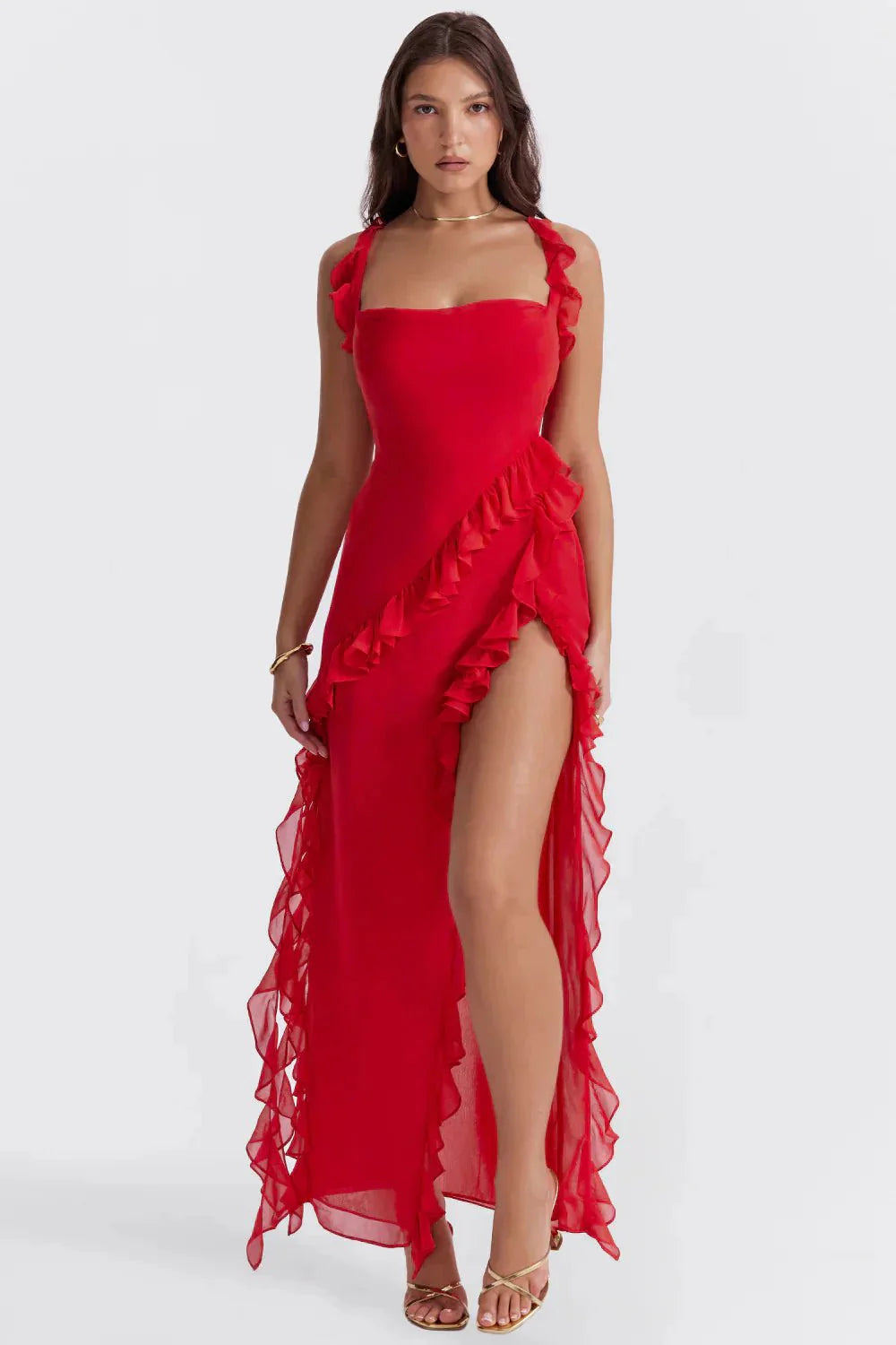 Lara™ | Elegante vestido maxi con abertura