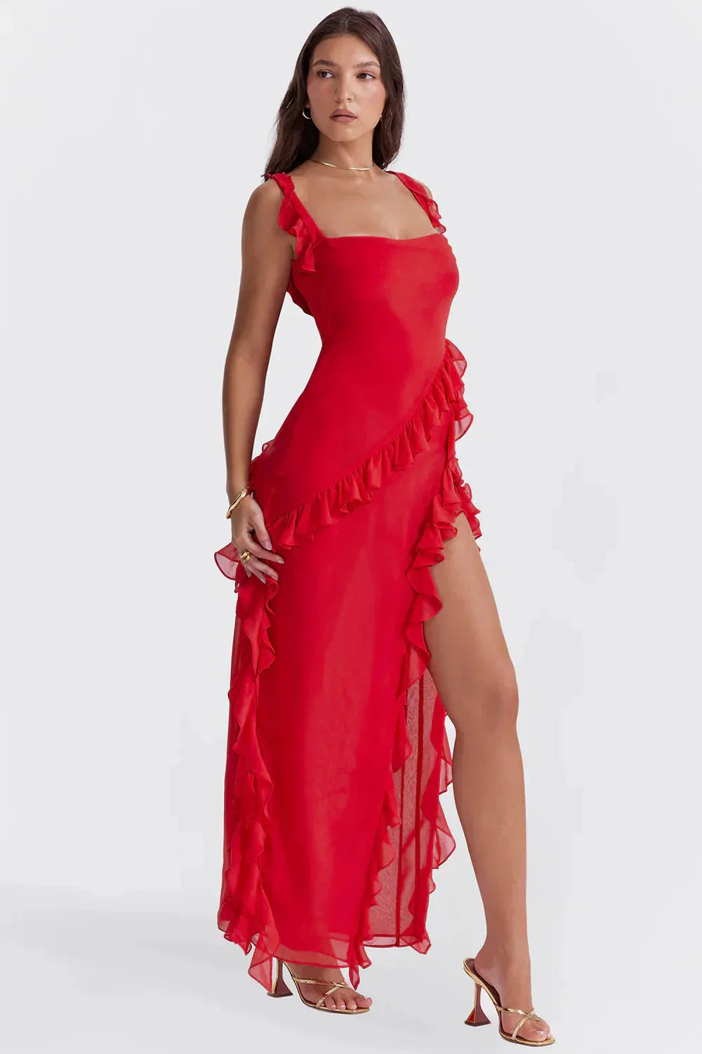 Lara™ | Elegante vestido maxi con abertura