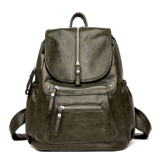 Elegante mochila de cuero, cómoda y atemporal para cualquier ocasión