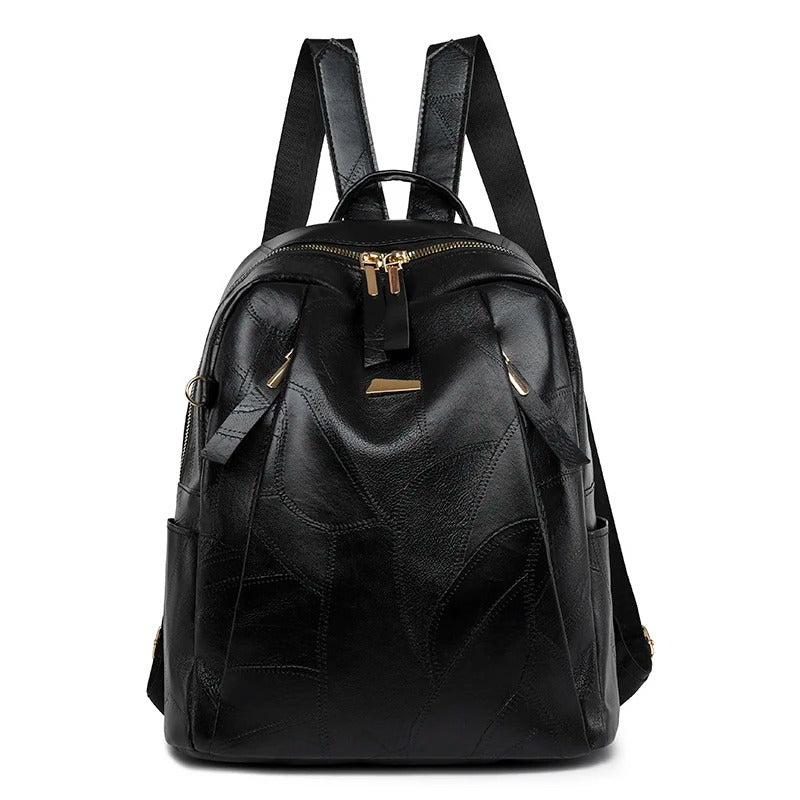 Elegante mochila clásica de cuero, cómoda y atemporal para cualquier ocasión