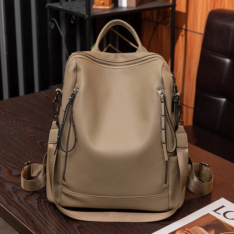 Elegante mochila urbana de material sostenible, cómoda y atemporal