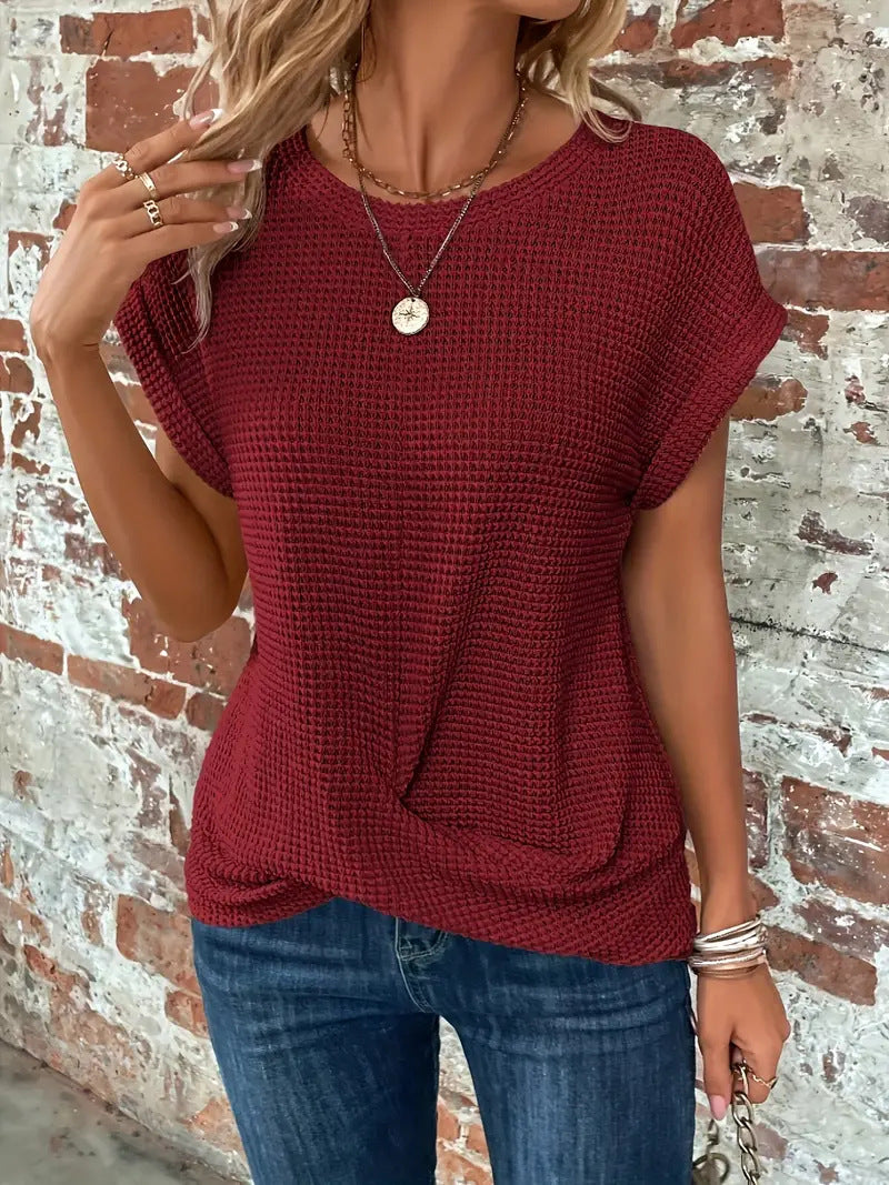 Ellis™ | Blusa elegante con cuello redondo