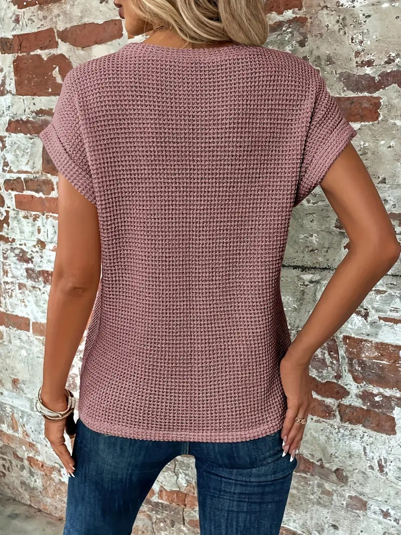 Ellis™ | Blusa elegante con cuello redondo