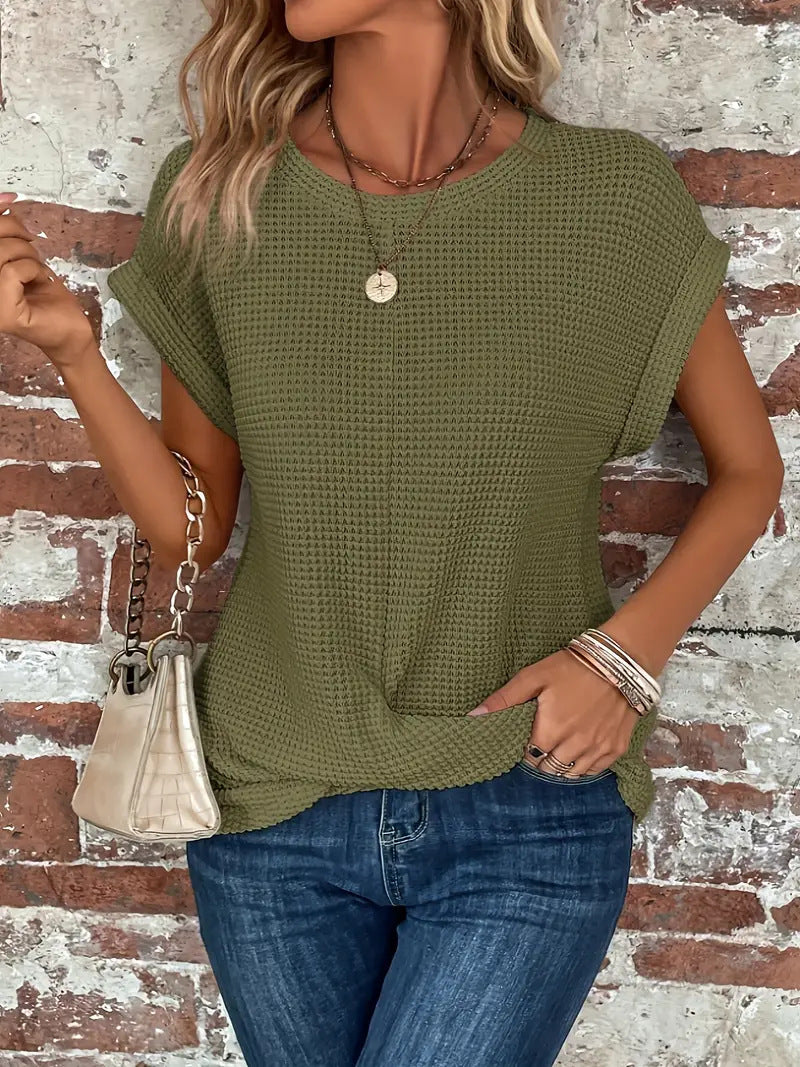 Ellis™ | Blusa elegante con cuello redondo